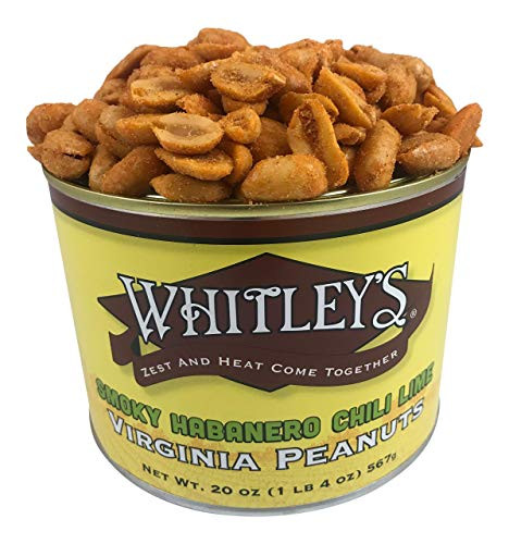 Whitley s Smoky Habanero Chili Lime Virginia Peanuts 20 Ounce Tin
