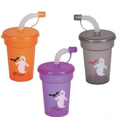 12 3  6Ounce Assorted Halloween Sipper Cups ~