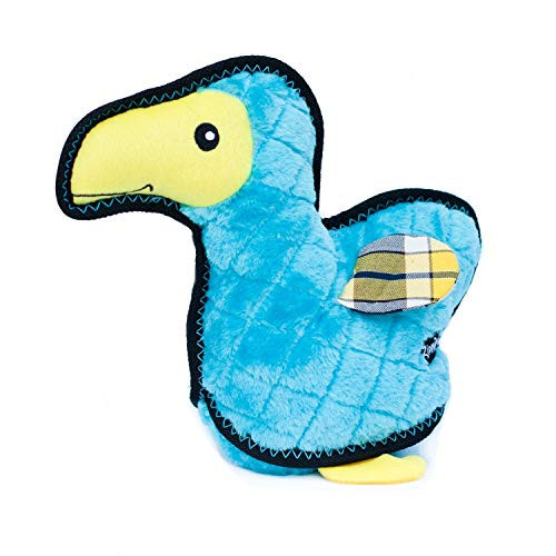 ZippyPaws  ZStitch Grunterz Durable Stuffed Squeaky Dog Toy  Dodo The Dodo Bird