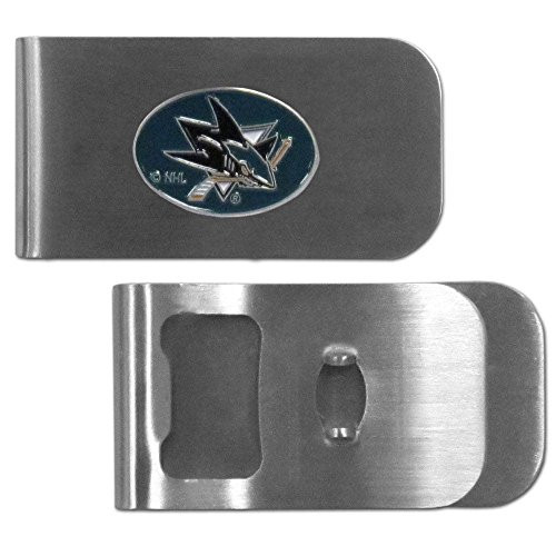 NHL Siskiyou Sports Mens San Jose Sharks Bottle Opener Money Clip One Size Team Color