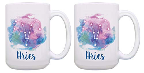 Galaxy Aries Mug Set Aries Constellation Mug Star Sign Mug 2 Pack Gift 15oz Coffee Mugs Cups Nebula Galaxy Aries Mug Set Aries Constellation Mug Star Sign Mug 2 Pack Gift 15oz Coffee Mugs Cups Nebula
