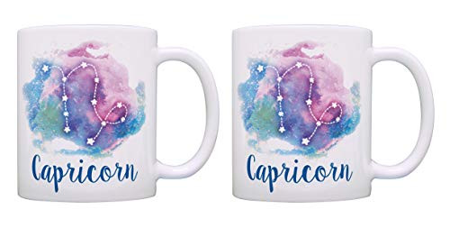 Capricorn Gift Set Zodiac Mugs Capricorn Constellation 2 Pack Gift Coffee Mugs Tea Cups Pastel Capricorn Gift Set Zodiac Mugs Capricorn Constellation 2 Pack Gift Coffee Mugs Tea Cups Pastel