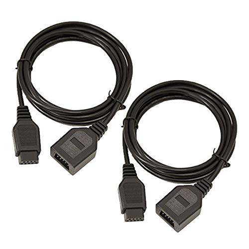 SNRIGGOR 2Pack 1 8m 9 Pin Extension Cord Cable for Sega Genesis MD Mega Drive Controlle Extension Sega Genesis 2/3 Controller