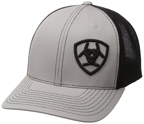 ARIAT Men s Mesh Corner Logo Gray/Black One Size
