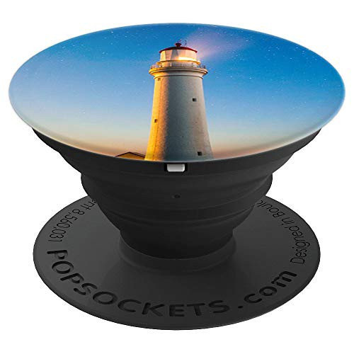 Lighthouse Coastal Sunset Coast Ocean PopSockets Grip and Stand for Phones and Tablets