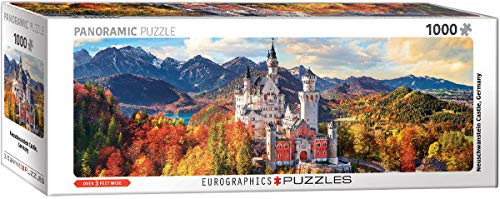 EuroGraphics 5444 Neuschwanstein Castle Bavaria Germany Panoramic Puzzle (1000 Piece)