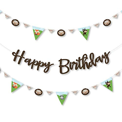 Big Dot of Happiness Woodland Creatures - Birthday Party Letter Banner Decoration - 36 Banner Cutouts and Happy Birthday Banner Letters Big Dot of Happiness Woodland Creatures - Birthday Party Letter Banner Decoration - 36 Banner Cutouts and Happy Birthday Banner Letters