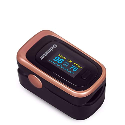 Fingertip SPO2 Levels and Heart Rate Monitor Upgrade Measuring SPO2 Saturation King Finger PR Monitor Heart Rate Monitor OLED Digital Display Brightness Adjustable Automatic ShutDown by
