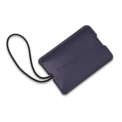 Samsonite Vinyl 2Pack Rectangle Luggage ID Tags Evening Blue One Size