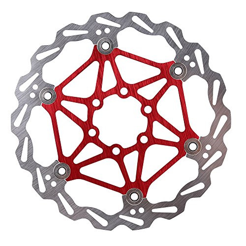 Bike Disc Brake Rotor with Bolts 160/180/203mm Floating Rotor for Mountain BikeRed160mm