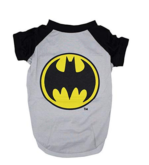 DC Comics for Dogs Batman Tee For Dogs Batman Logo TShirt Dogs XSmall Black and Yellow DC Comics for Dogs Batman Tee For Dogs Batman Logo TShirt Dogs XSmall Black and Yellow