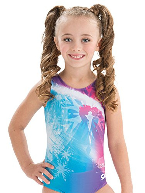 GK Disney Anna Elsa Frozen Gymnastics Leotard for Girls Blue AS GK Disney Anna Elsa Frozen Gymnastics Leotard for Girls Blue AS