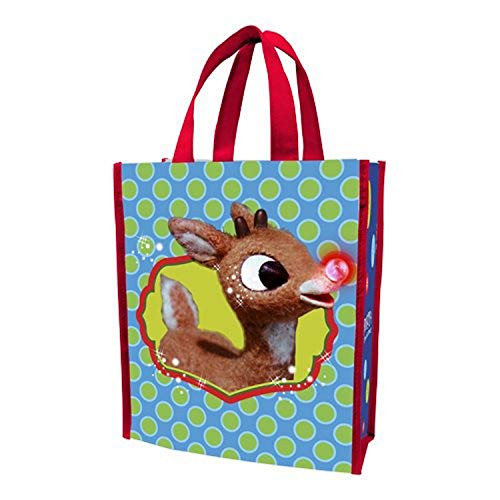 Vandor 65273 Rudolph  Holly Jolly Christmas  Small Recycled Shopper Tote Multicolor