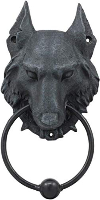 Pacific Giftware 8 5 Inch Evil Wolf Gargoyle Resin Door Knocker Statue Figurine Pacific Giftware 8 5 Inch Evil Wolf Gargoyle Resin Door Knocker Statue Figurine