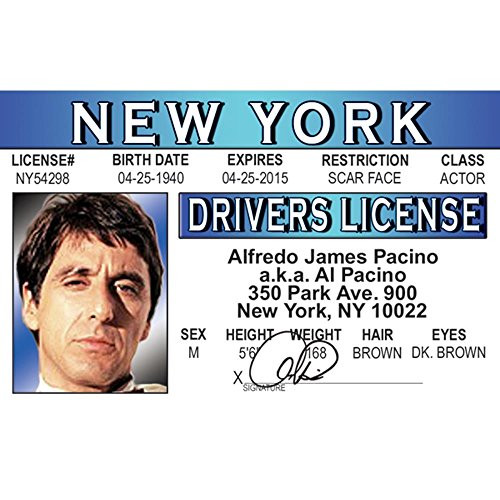 Signs 4 Fun Napidg Pacino s Driver s License