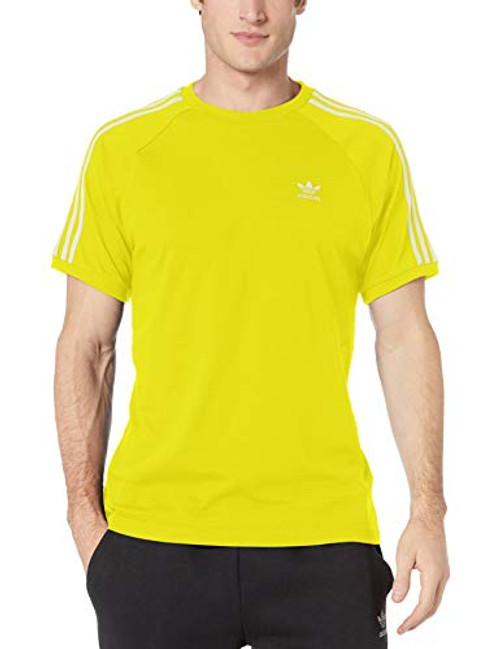 adidas Originals Men s BLC 3Stripes Tee Yellow XLarge