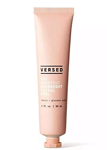 Versed Skincare The Shortcut Overnight Facial Peel 1 Fl  Oz Blend Of Lactic Acid Glycolic Acid And Vitamin A Antiaging and Brightening Face Peel Choose Your Face Treatment Facial Peel