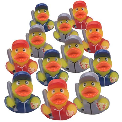 Livativ Playko 2 Inch Rubber Ducks Rubber Ducks in Bulk Rubber Duckies Rubber Ducks for Pool Pool Floats for Kids Colorful Bathtub Toys Baseball Rubber Duckies Pack of 12 Livativ Playko 2 Inch Rubber Ducks Rubber Ducks in Bulk Rubber Duckies Rubber Ducks for Pool Pool Floats for Kids Colorful Bathtub Toys Baseball Rubber Duckies Pack of 12