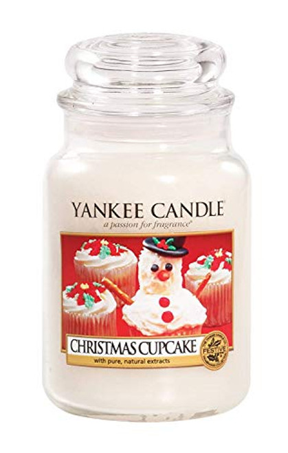 Yankee Candles Christmas Cupcake Large Jar Candle,Fresh Scent Yankee Candles Christmas Cupcake Large Jar Candle,Fresh Scent