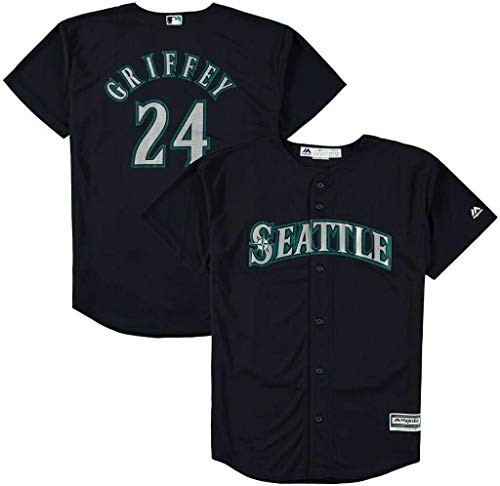 Ken Griffey Jr Seattle Mariners Youth 820 Navy Alternate Cool Base Replica Jersey 1416