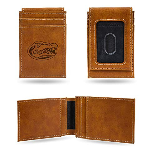 NCAA Rico Industries Laser Engraved Front Pocket Wallet Florida Gators Team Color 2 75 x 4inches