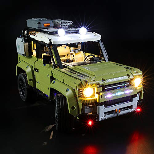 BRIKSMAX Led Lighting Kit for Land Rover Defender  Compatible with Lego 42110 Building Blocks Model Not Include The Lego Set