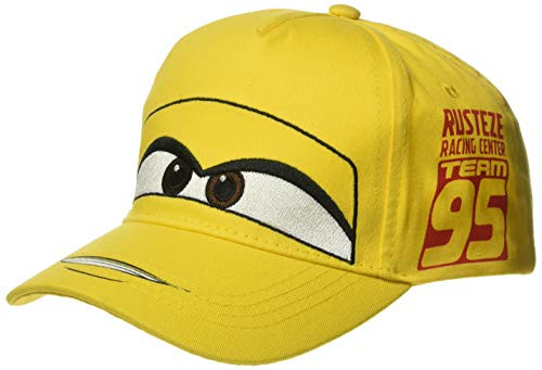 Disney Boys Cars Cruz Big Face Baseball Cap Kid s Yellow One Size Disney Boys Cars Cruz Big Face Baseball Cap Kid s Yellow One Size