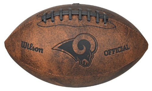 Gulf Coast Sales NFL Los Angeles Rams Vintage Throwback Football 9inches Brown