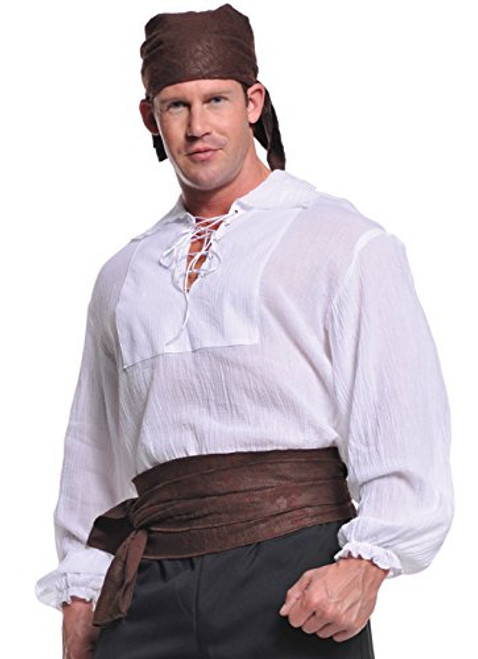 Underwraps Costumes Men s Renaissance Pirate Shirt Plus Cream XXLarge