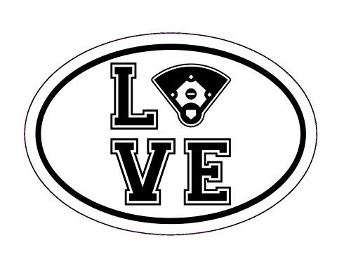 WickedGoodz Baseball Diamond Love Vinyl Decal Sports Bumper Sticker Baseball Mom Dad or Coach Gift WickedGoodz Baseball Diamond Love Vinyl Decal Sports Bumper Sticker Baseball Mom Dad or Coach Gift