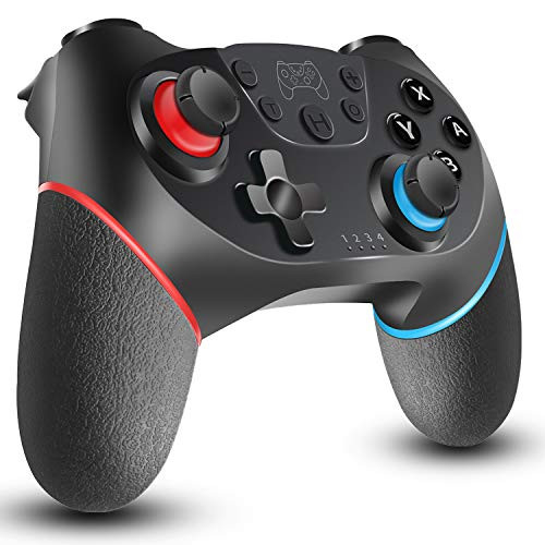 Wireless Controller for Nintendo Switch Remote Game Controller Gamepad with Turbo Function Dual Motors vibration 6 Axis Wireless Pro Controller with Nonslip Grip