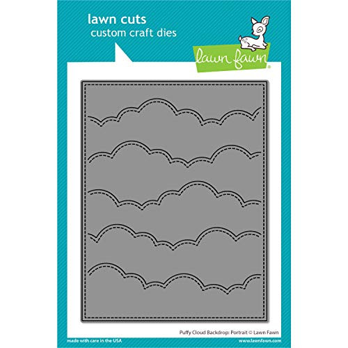 Lawn Fawn LF2352 Puffy Cloud Backdrop Portrait Custom Craft Dies Lawn Fawn LF2352 Puffy Cloud Backdrop Portrait Custom Craft Dies