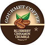 Blueberry Cinnamon Crumble Flavored Gourmet Coffee 100 Single Serve Cups
