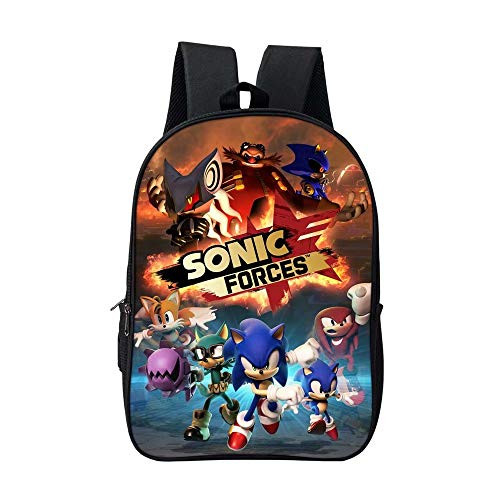 MNILV Sonic Backpack Sonic Hedgehog School Bag for Boys Girls Students