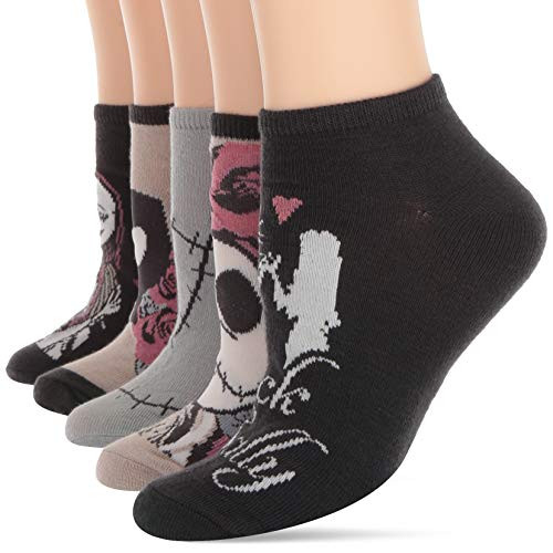 Disney womens Nightmare Before Christmas 5 Pack No Show Casual Sock Pink Multi Fits Sock Size 911 Fits Shoe Size 410 5 US Disney womens Nightmare Before Christmas 5 Pack No Show Casual Sock Pink Multi Fits Sock Size 911 Fits Shoe Size 410 5 US