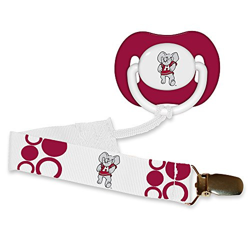 Baby Fanatic Pacifier with Clip Alabama University of Baby Fanatic Pacifier with Clip Alabama University of