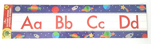 Teaching Tree Manuscript Alphabet Bulletin Back to School Board Set Creative Strips School Office Resources Scholastic Teacher Teacher's Bulletin Trim Wall Border Decal Classroom Decoration Space