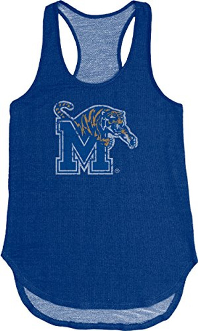 Blue 84 NCAA Memphis Tigers Adult Women NCAA Women s Tri Blend Panel TankMediumRoyal