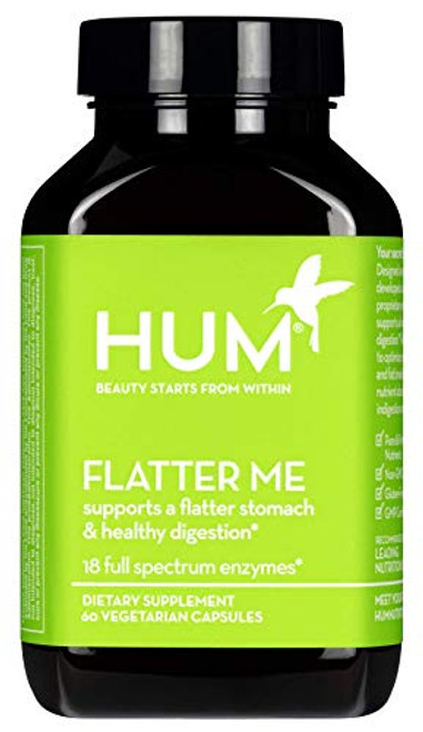 HUM Flatter Me Digestive Enzymes Amylase Lipase Bromelain Enzymes Healthy Digestion Supplement Supports Nutrition Absorption A Flatter Stomach Helps Decrease Bloating 60 Vegan Capsules HUM Flatter Me Digestive Enzymes Amylase Lipase Bromelain Enzymes Healthy Digestion Supplement Supports Nutrition Absorption A Flatter Stomach Helps Decrease Bloating 60 Vegan Capsules