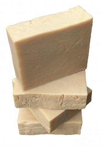 Unscented Castile Olive Oil Goat Milk Soap Bars for Baby and Sensitive Skin  Fragrance Free NonGMO Handmade in USA 4 Bar Pack 4 5 Ounce each