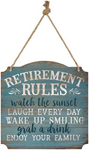 The Bridge Collection  Retirement Rules  Metal Wall Plaque