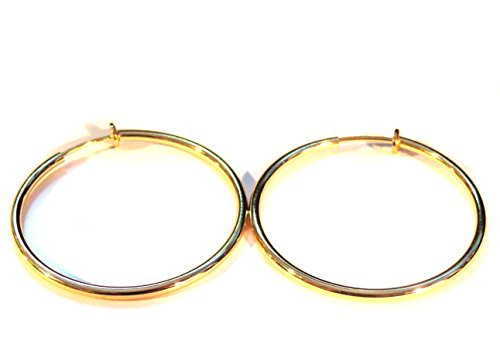 Clipon Earrings Clip Hoop Earrings Gold or Silver Plated 1 5 inch Hoop Shiny Simple Thin Gold Clipon Earrings Clip Hoop Earrings Gold or Silver Plated 1 5 inch Hoop Shiny Simple Thin Gold