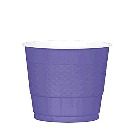 amscan New Purple Plastic Cups  9 oz   Party Supply  200 ct