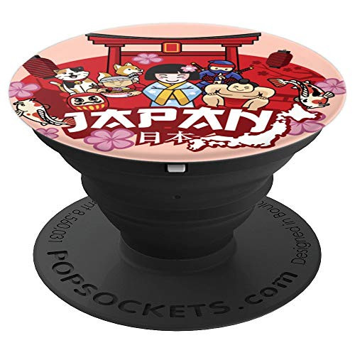 Tokyo Japan  Cute Japanese Cartoons PopSockets Grip and Stand for Phones and Tablets