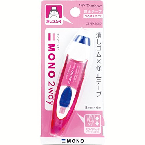 Tombow MONO 2Way Correction Tape Pink 1Pack
