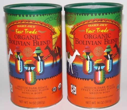 Trader Joe s Organic Bolivian Blend 100 Arabica Whole Bean Coffee Medium Dark Roast Trader Joe s Organic Bolivian Blend 100 Arabica Whole Bean Coffee Medium Dark Roast