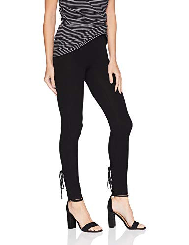 Volcom Junior s Lil Mid Rise Sweater Rib Legging Black Large