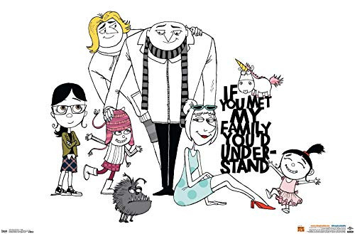 Trends International Illumination Despicable Me 3  Family Wall Poster 22 375  x 34  Premium Unframed Version