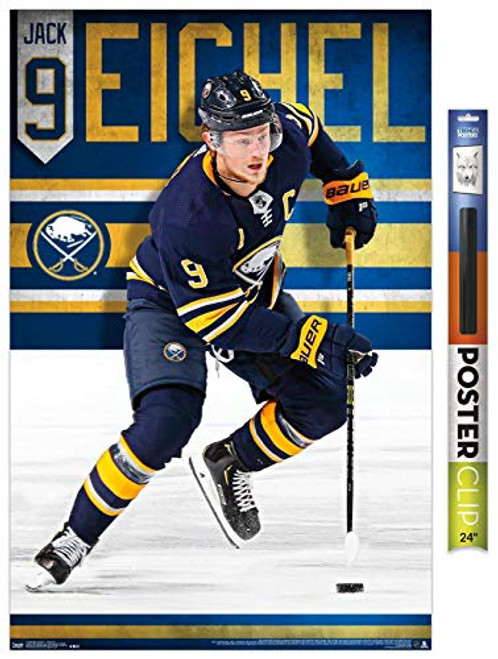 Trends International NHL Buffalo Sabres  Jack Eichel 18 Wall Poster 22 375  x 34  Poster  Clip Bundle Trends International NHL Buffalo Sabres  Jack Eichel 18 Wall Poster 22 375  x 34  Poster  Clip Bundle