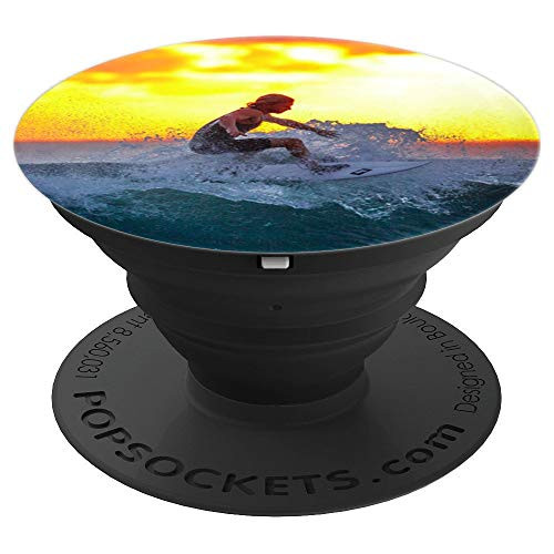 Tropical Beach Surfer Waves Ocean Sunset Paradise Gift PopSockets Grip and Stand for Phones and Tablets Tropical Beach Surfer Waves Ocean Sunset Paradise Gift PopSockets Grip and Stand for Phones and Tablets